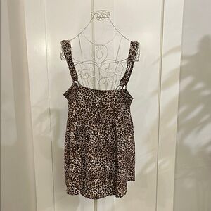 Leopard Print overall Dress